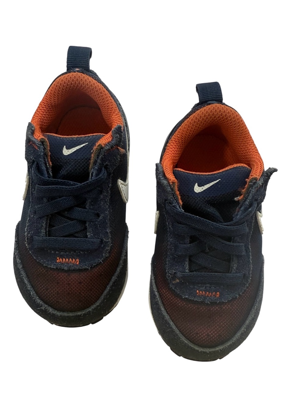 Nike Waffle One Midnight White Orange Toddler Shoes Sz(5C)